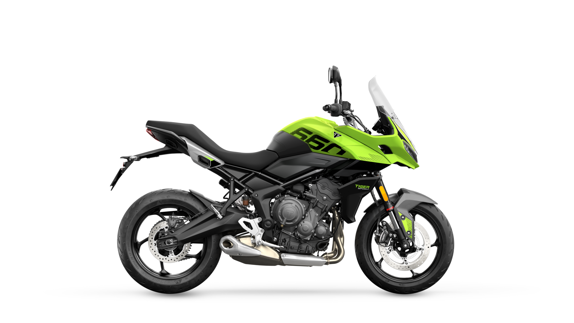 Triumph Tiger Sport 660 in Roulette Green right hand side